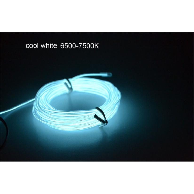 EL Wire LED Glow Light Colorful 1M 3.28ft Rope tape Cable Strip Neon Lights Shoes Clothing Car waterproof strip Lights
