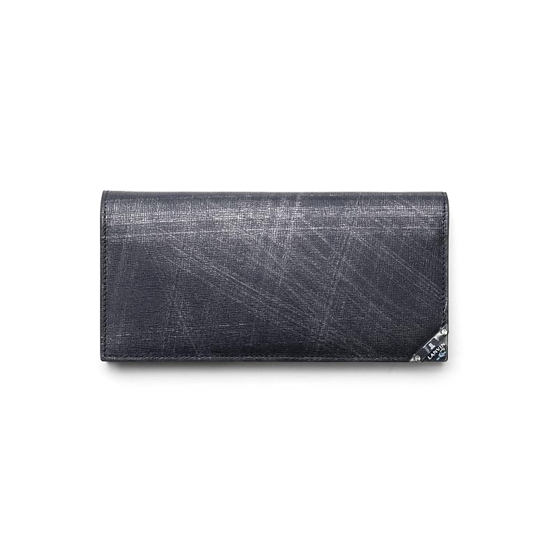 

[Lanvin on Blue] long wallet Aqua accessories men s black