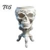 Desktop Succulents Containers Mini Gothic Skull Planter Pot, 3D Printed Creepy Flowerpot, Flowerpot Plants Container, Desk Decoration for Halloween