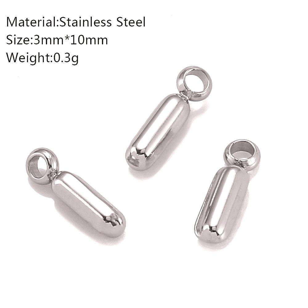 3Pcs Mini Balloon Alphabet Charms Cute Small Initial Bubble English Letter Stainless Steel Pendants DIY Necklace Bracelet Making