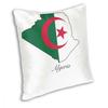 Algeria Flag Map Throw Pillow Cover Throw Pillow Creative Pillowcase