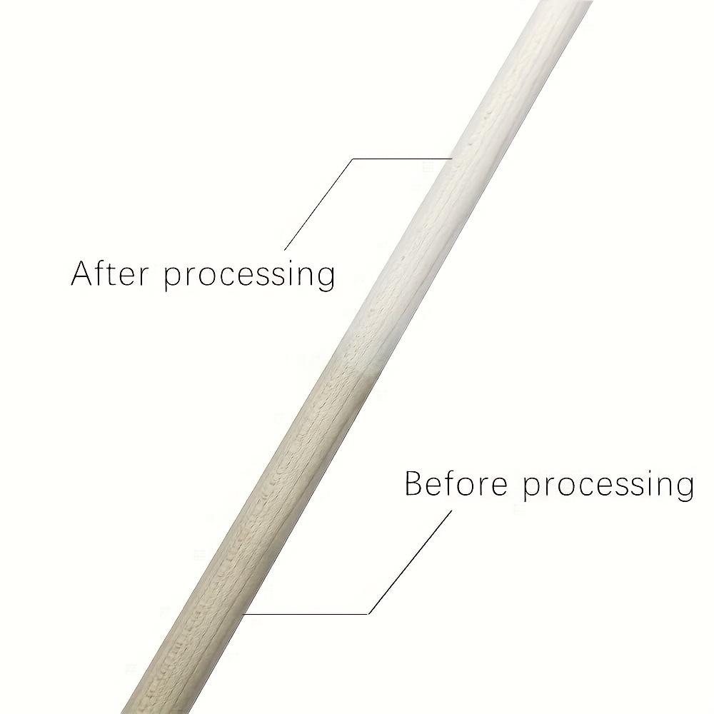 1 Black Rubber Billiard Cue Shaft Polisher - Dual-Sided Pool Stick Maintenance Tool with White Grinding Dirt for Smooth Cue Performance, Cue Tip Care