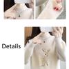 Imitation Mink Velvet Knitted Jumpers Female Autumn and Winter Loose Half High Collar Thickened Bottoming Sweaters