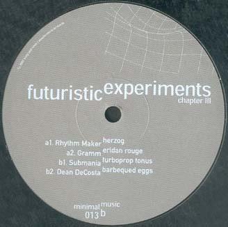 12inch Record VARIOUS  Futuristic Experiments Chapter III BG013 Background 2000 Germany Dance  Electronica Used