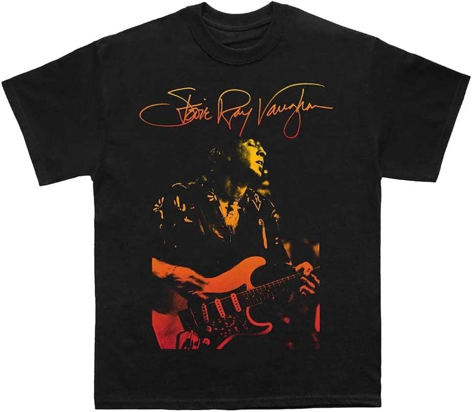 Authentic Stevie Ray Vaughan Signature T-Shirt S-2XL NEW S