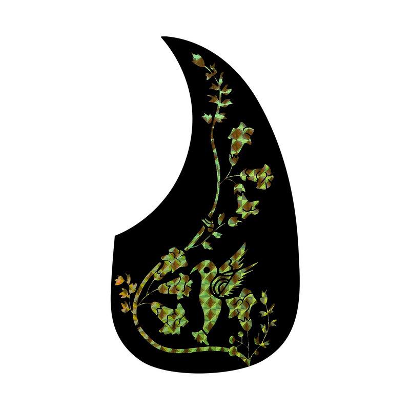 Gitaar slagplaat voor 38", 40", 41" – Gekleurde Onregelmatige Vorm, Geschilderd Stickerbord Accessoire