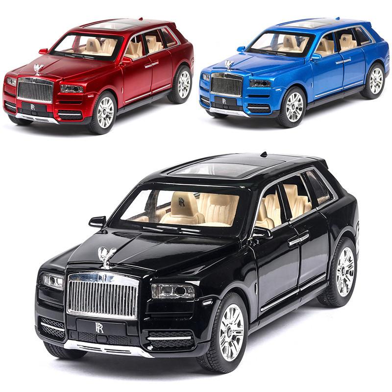 Exquisite Rolls-royce Cullinan 124 Diecast Car Model With Sound And Light Features