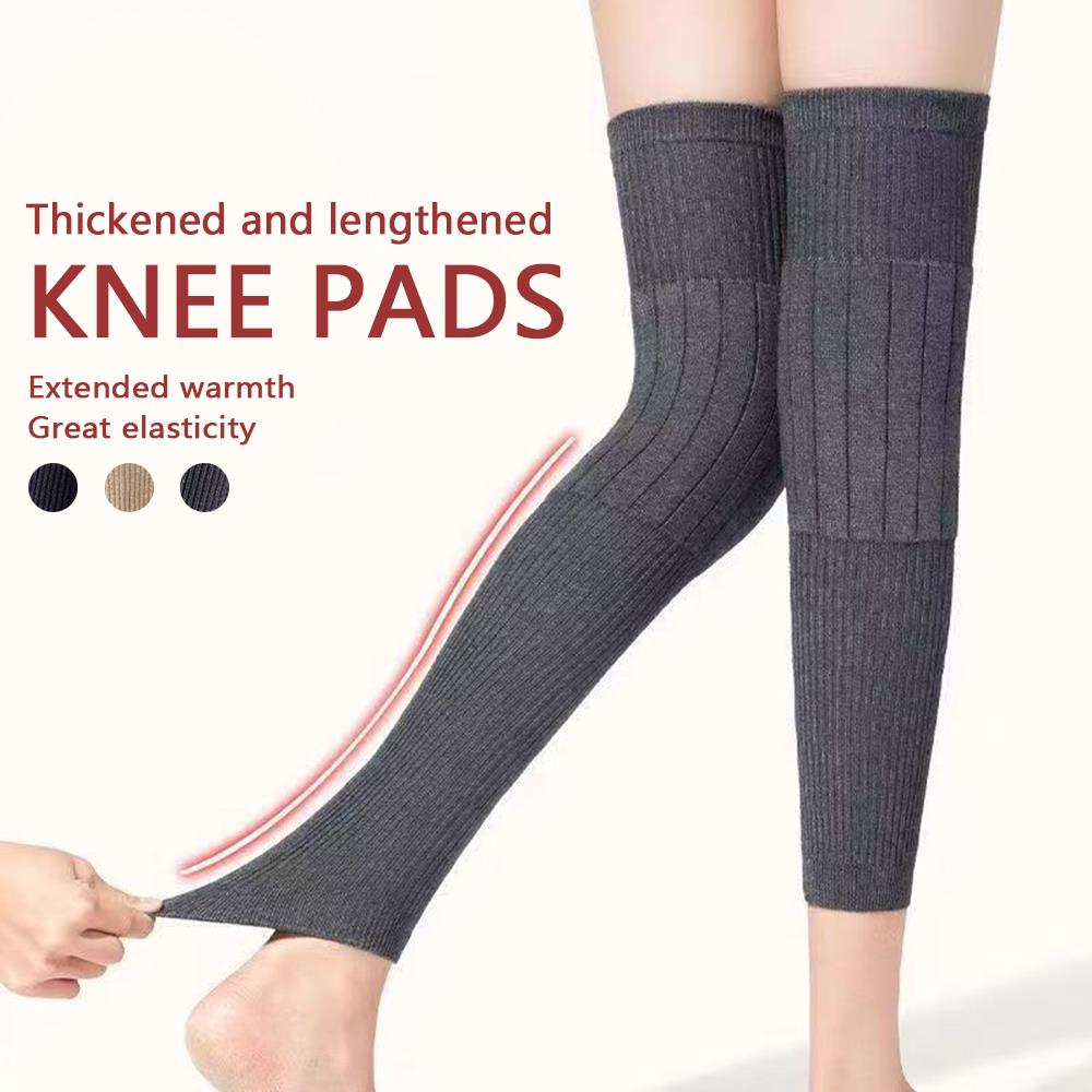 Neue Kaschmirwolle Kniebandage Pads Damen Herren Kälte Bein Arthritis Knieschützer Winter Outdoor Sport Beinschutz Kältefest Beinwärmer