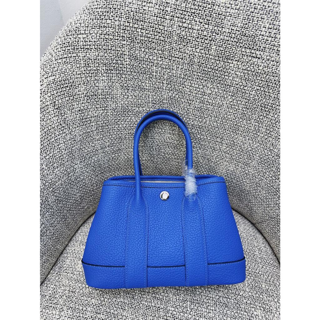 Borsa da giardino cucita a mano con filo cerato, ferramenta interamente in acciaio, borsa da donna portatile in pelle bovina primo strato con motivo a collo di mucca Ntogo