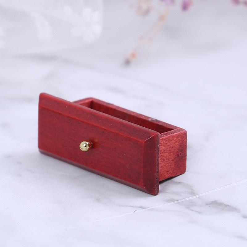 1:12 Mini Doll House Full-Length Dressing Mirror Model with Drawer Accessory Room Furniture Toy