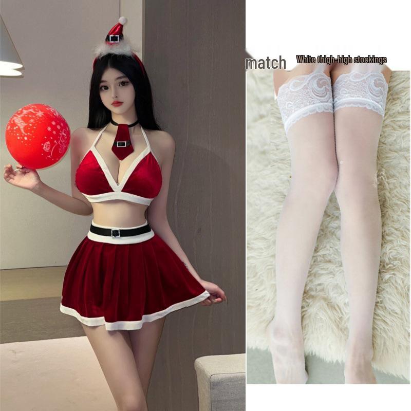 Slimming Christmas Lingerie Set: Temptation Role Play with Quick-Release Design