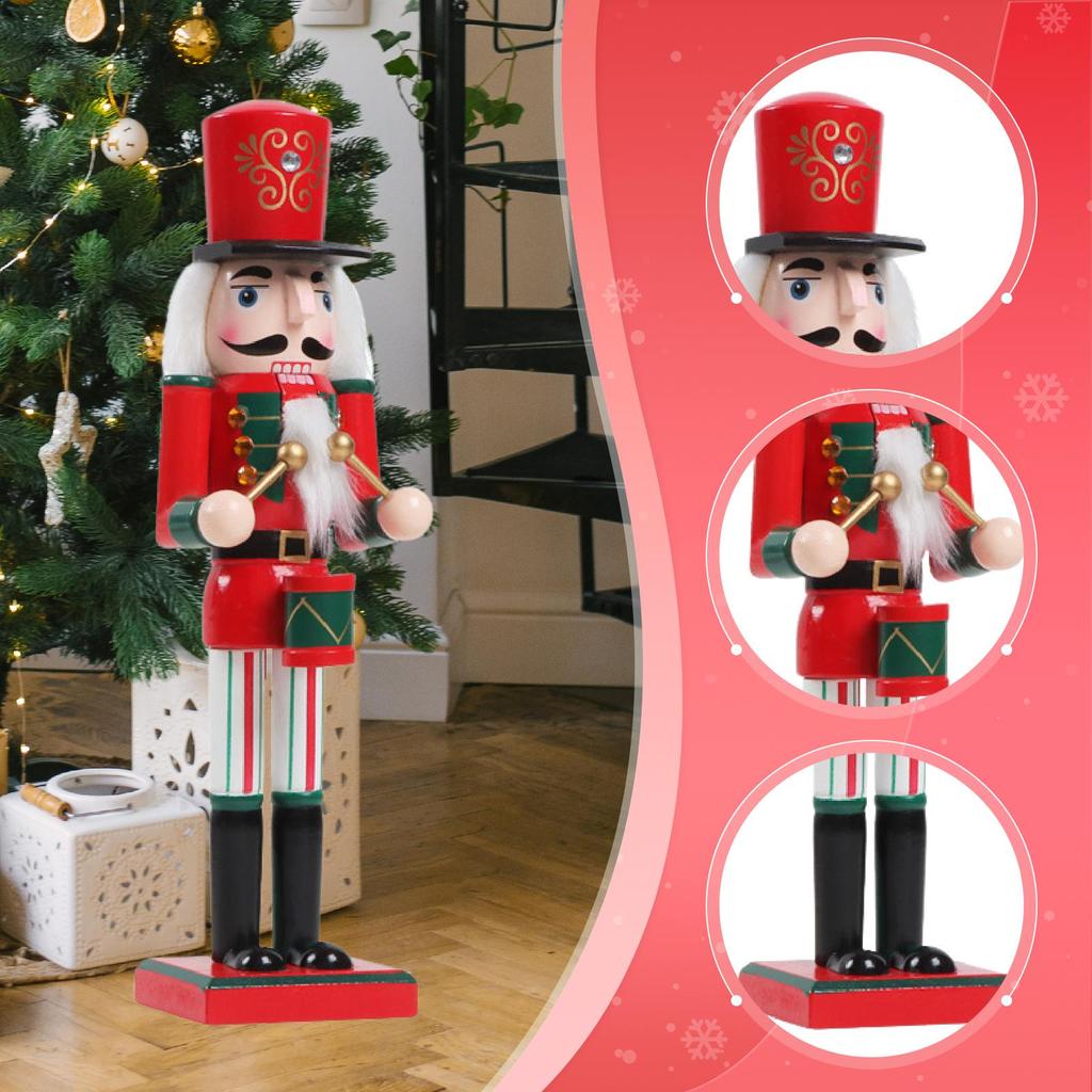 Nutcracker Statue Christmas Figurine Gift for Table Centerpieces Living Room