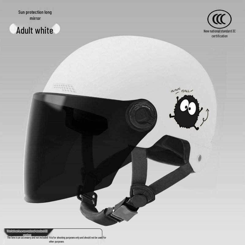 

Women s 3C Certified Half Helmet - Sun & Fall Protection, Purple Blue, All-Season, for Electric Vehicles & Scooters