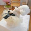 Miss Coco Cute Princess Fluffy Yarn Wedding Dress Skirt for Dogs and Cats