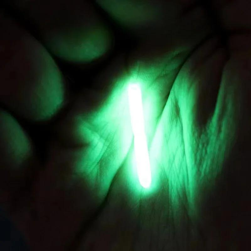 100 Pieces Fireflies Fluorescent Lightstick Light Fishing Float Rod Lights Dark Glow Stick Useful Fishing Fluorescent Lightstick