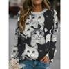 Autumn Winter Fashionable Comfortable Cute Women's Long Sleeved T-shirt Casual Loose Plus Size Personalized T-shirt