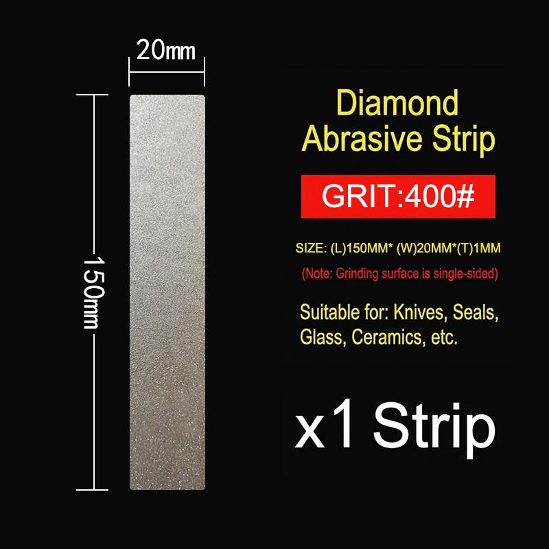 1Pcs 80-3000Grit Diamond Grinding Strip Electroplated 150X20Mm Polishing Disc Abrasive Emery Sharpening Plate