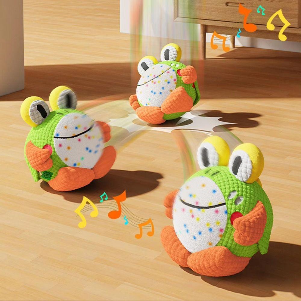Animal Shaped Moving Dog Ball Durable Chew Automatic Moving Interactive Teasing Ball Sound Ball Bouncing Design