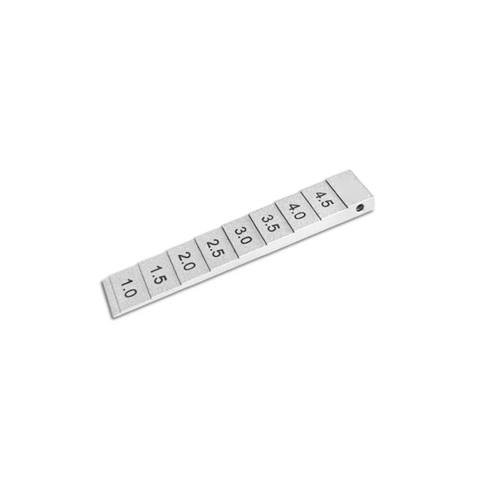 Chrome Plated Welding Gauge 0.5-10mm Feeler Gauge Carbon Steel Construction Heavy Use Resistant Professional Toolkit