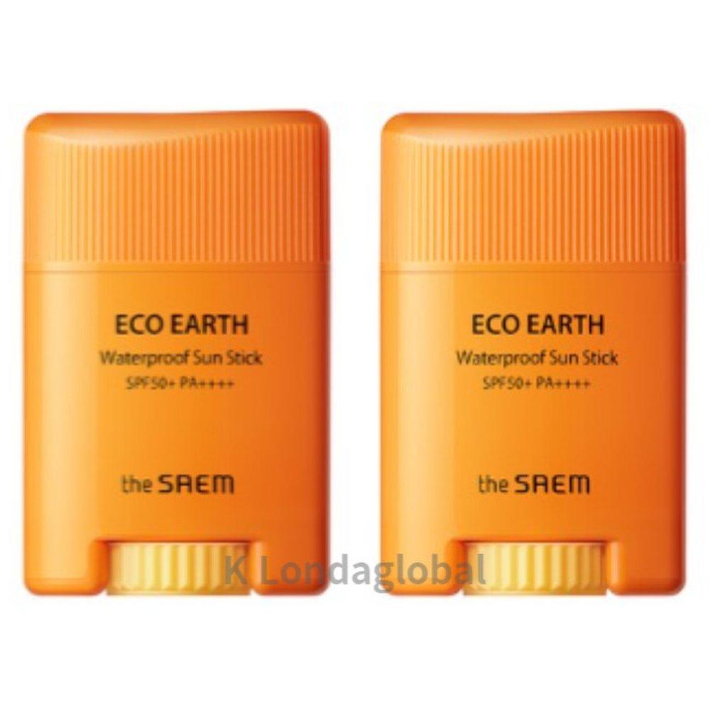

The Saem Eco Earth Waterproof Sun Stick 17g SPF50+ PA++++ 2pcs