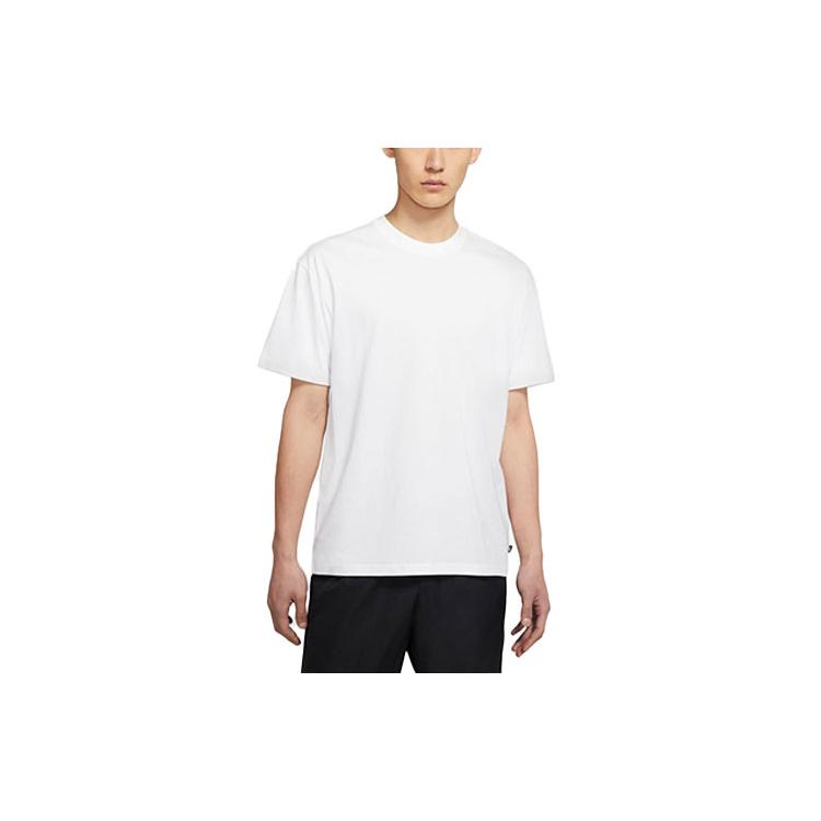 Nike SB T Shirts Men's White Crew Neck Moderate Straight Fit DB9976-100