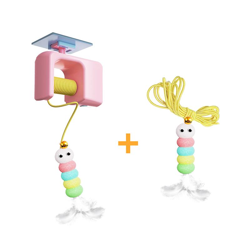 Pet Stress Relief Toys For Cats Rechargeable Interactive Hanging Door Cat Toy Automatic Electric Flying Bird Cat For Hunt