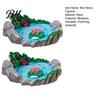 Mini Rock Arrangement for Landscaping 2 Pcs Miniature Stone Statue Resin Fake Models Diorama Delicate Art Piece Supplies Micro Train Landscape Railway