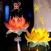 Chinese Festival DIY Decoration Set Traditional Flower Lamp Craft Supplies With Sticks For Home Parties