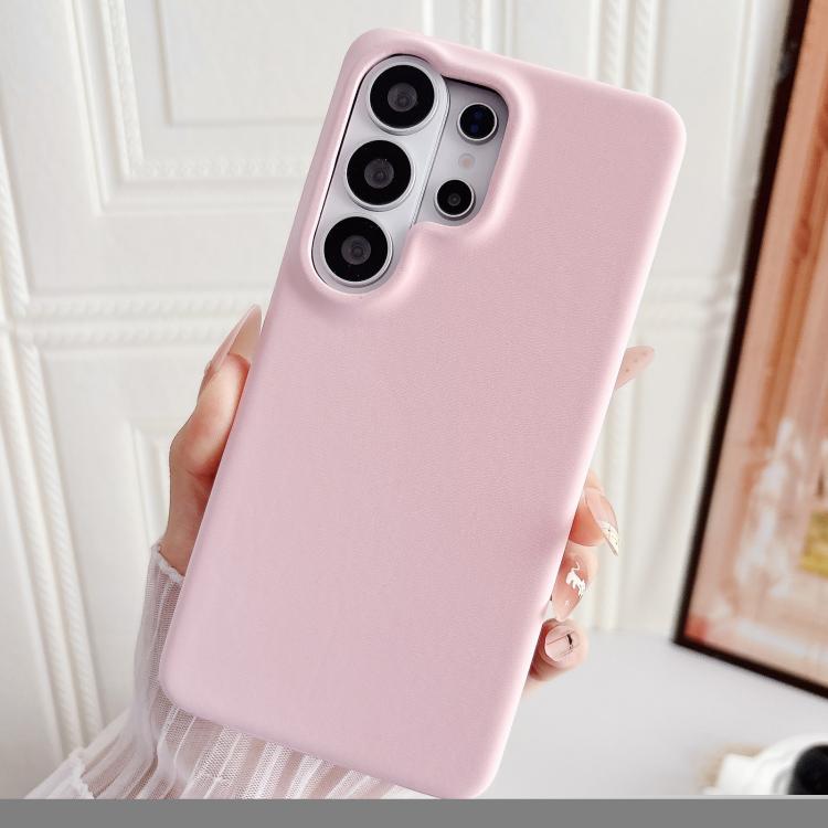 Matte Velvet Finish PC + Vegan Leather Phone Case For Samsung Galaxy S26 Ultra 5G