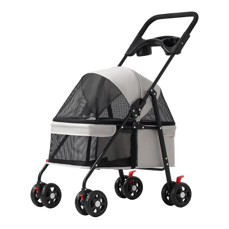 Lightweight Foldable Pet Stroller for Cats and Dogs - Travel and Outdoor Use