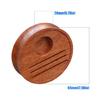 Coffee Station Storage Base for Espresso Accessories, 65mm Sapele Wood Organizer with Natural Wood Texture, Sized for 51mm to 58mm Filter Screens