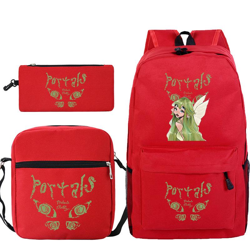 Popular Singer Peripheral Backpack Pencil Case Student Schoolbag Three-piece Set