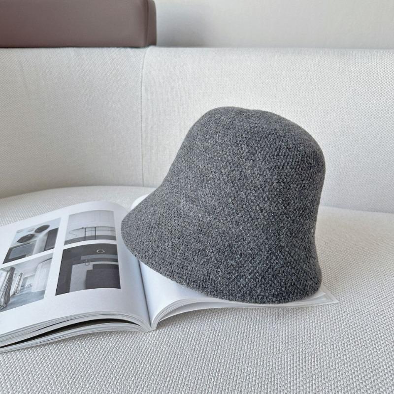 Wool Blended Bucket Hat Women's Japanese Simple Face Small Bucket Hat, Autumn and Winter Breathable Travel Fashionable Winter Hat