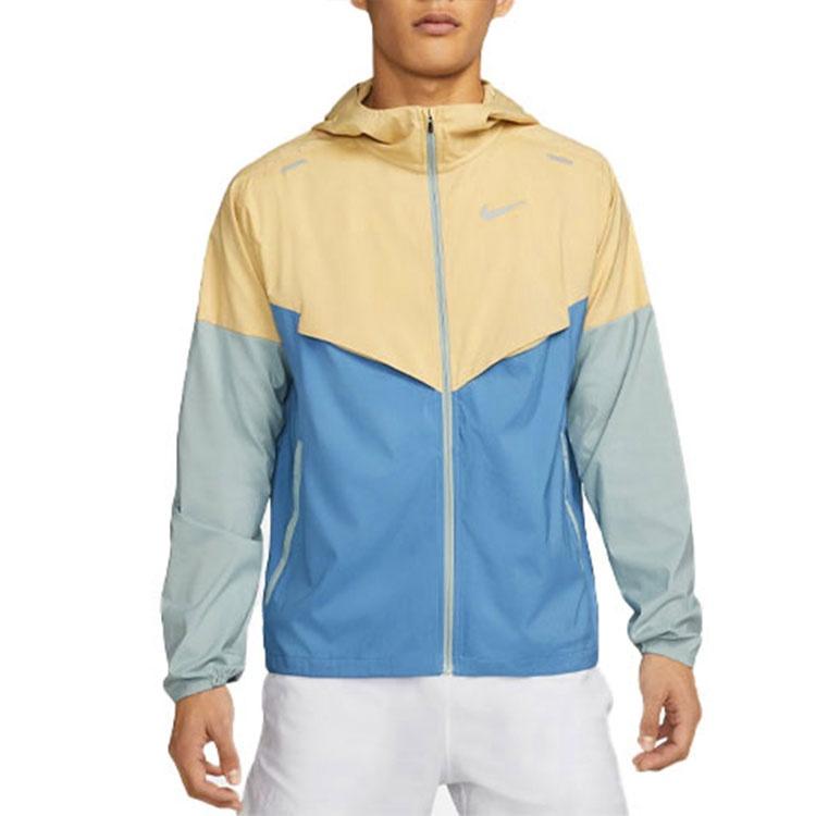 Nike Colorblock Splicing Casual Jacket Brown Men's CZ9071-252