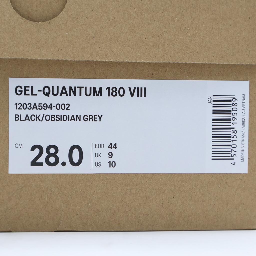 1203A594-002 Asics Gel-Quantum 180 8 Black Obsidian Grey (Men's)
