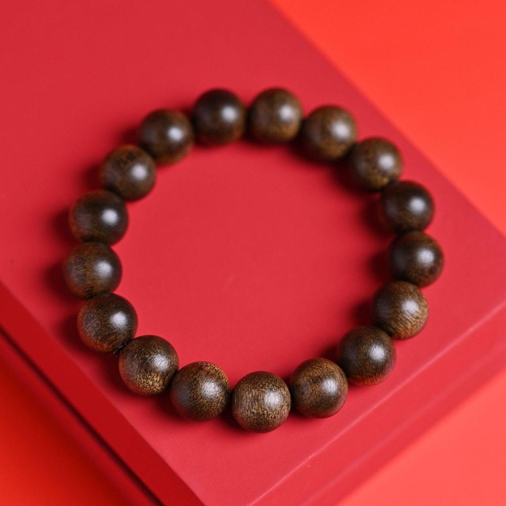 Nha Trang Agarwood Bracelet: Natural White Qi/Purple Qi/Phu Son Red, Jade-Like Sinking Water, Single Circle