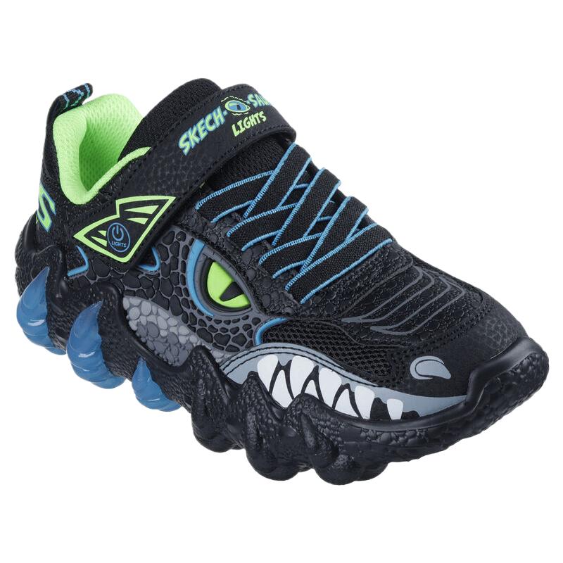 Skechers Skech-O-Saurus Light 2.0 Fashionable Comfortable Mid-Top Casual Shoes Kids sneaker Black 400121L-BBLM
