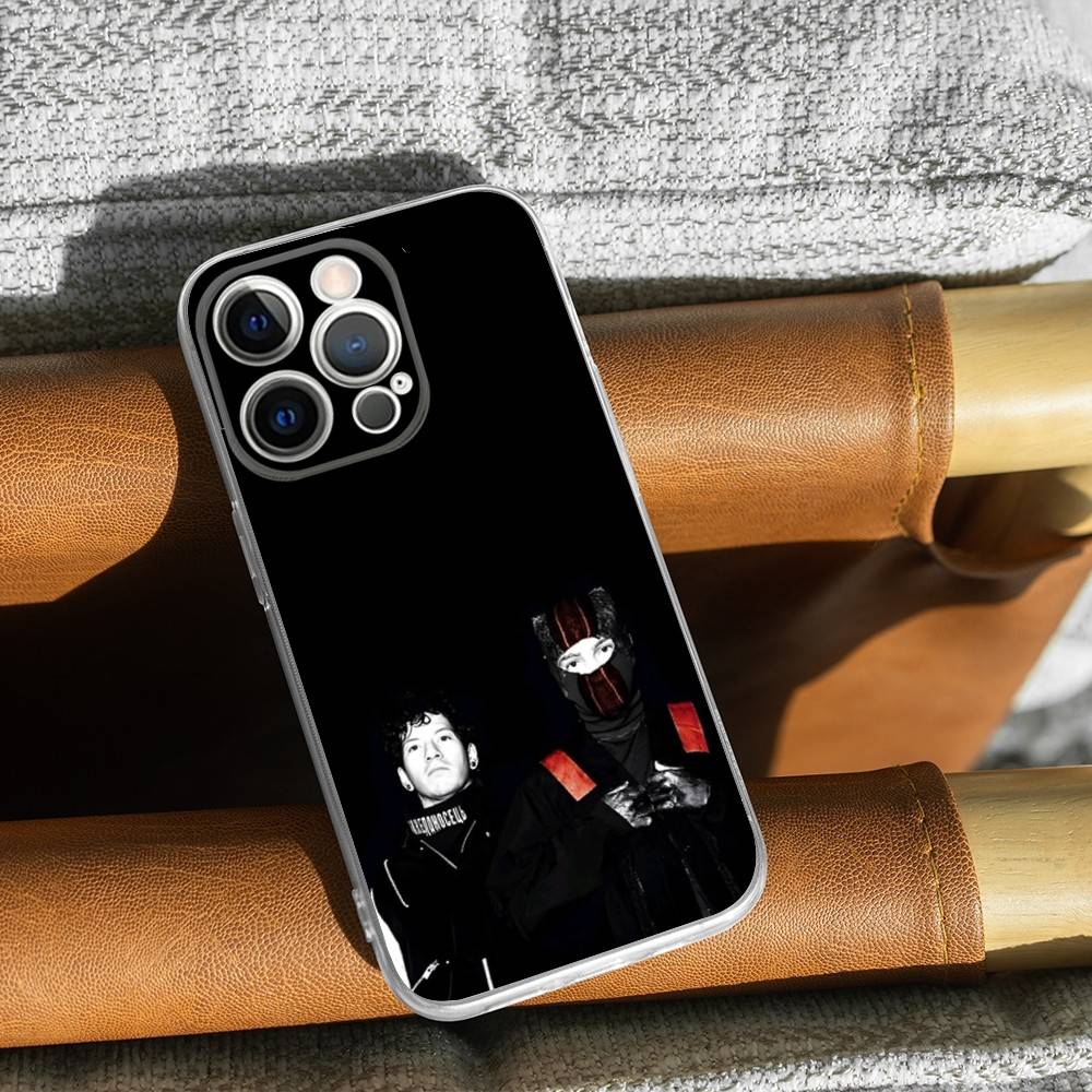 

Чохол для телефону з принтом гурту Twenty One Pilots Для iPhone 16,15,14,13,12,11 Pro,Max,Plus,X,XS,XR,SE,Mini Прозорий Силіконовий М який iPhone12