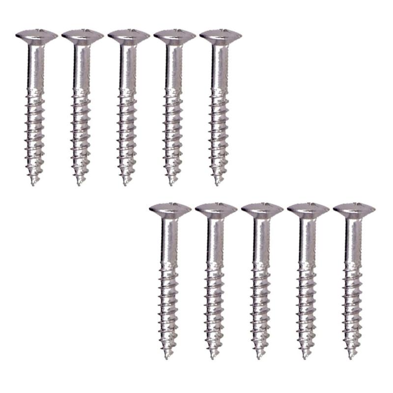 10Pcs Stainless Steel Electric Guitar Pickup Mounting Frame Screw Guitar Humbucker Pickup Rings Mounting Screws серебряный