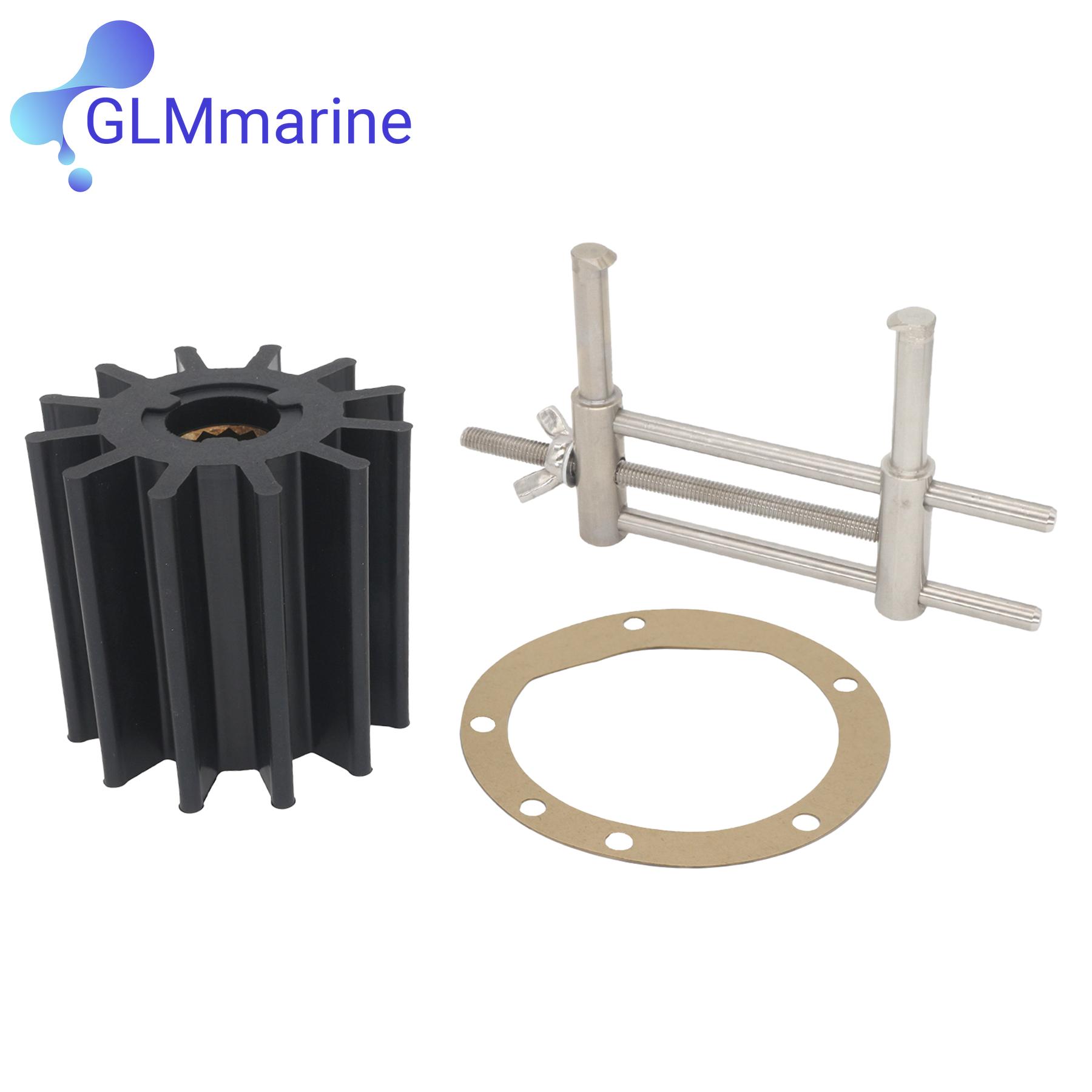 Flexible Water Pump Impeller Repair Kit for JABSCO 17936-0001 or Johnson 09-814B-1 Marine 17936-0001-P Caterpillar 4L8470 Impeller Repair Kit