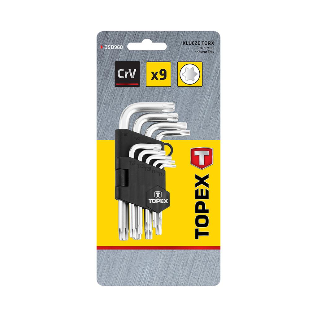 Torx T10-T50 Keys, Set of 9