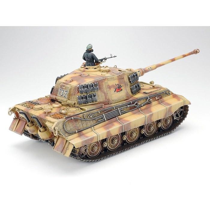 Tamiya 1/35 Military Miniature Series No.164 German Heavy Tank King Tiger Henschel Turret Plastic Model 35164 Molded Color