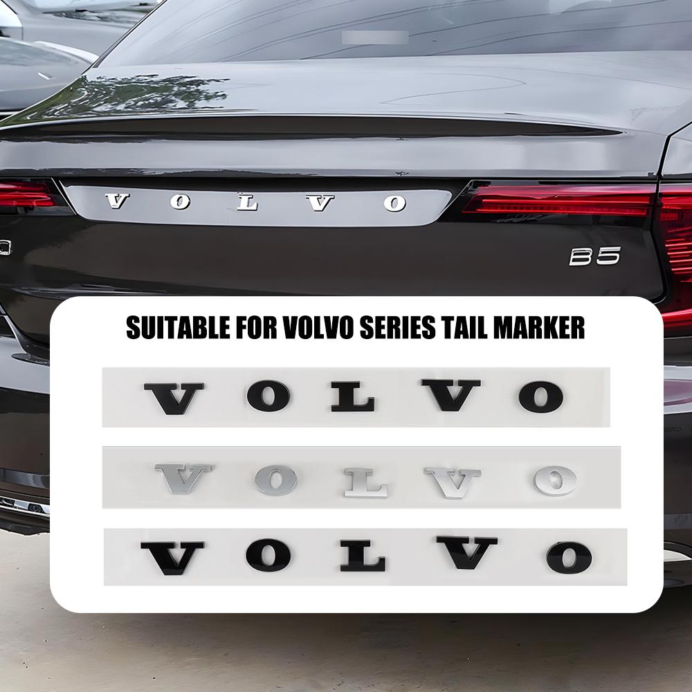 1 pezzo Plastica ABS 3D Grande Emblema Bagagliaio Auto Lettere Volvo Adesivo Decalcomania Per volvo S80L XC60 XC90 S60 S80 V50 V40 Accessori