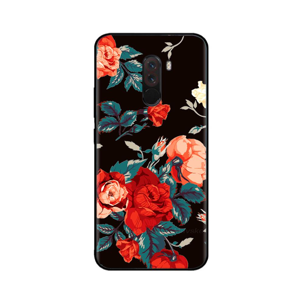 Phone Case For Xiaomi Pocophone F1 Global Case Pocofone F1 Silicone Soft TPU Back Cover For Xiomi Poco F1 Case Black Bumper