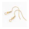 [Surgical Stainless Steel 316] Earring Hooks Gold 100 Pieces with Spring Type A Handmade Metal Allergy Prevention Accessory Parts
