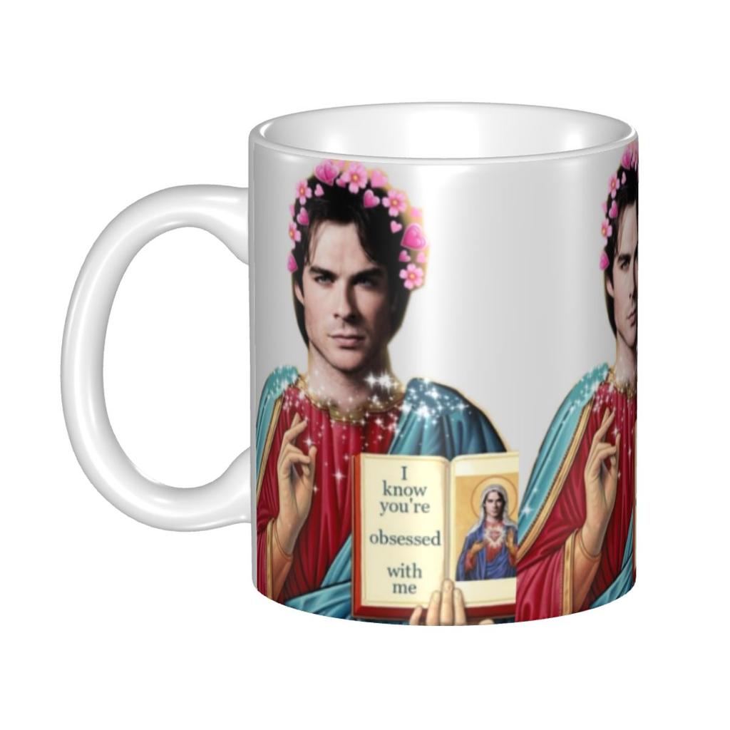 Tasses à café personnalisées The Vampire Diaries DIY Damon Salvatore Tasse à thé au lait en céramique