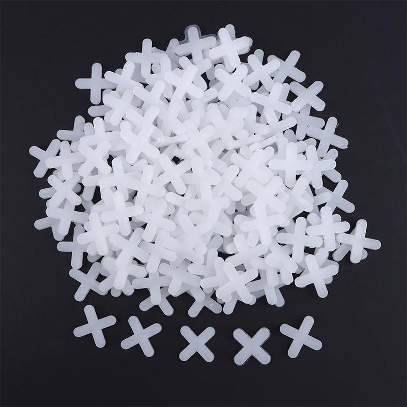 500Pcs 1/1.5/2/2.5/3/5/Mm Plastic Cross Ceramic Tile Leveling System Clips Spacer Ceramic Floor Construction Tools
