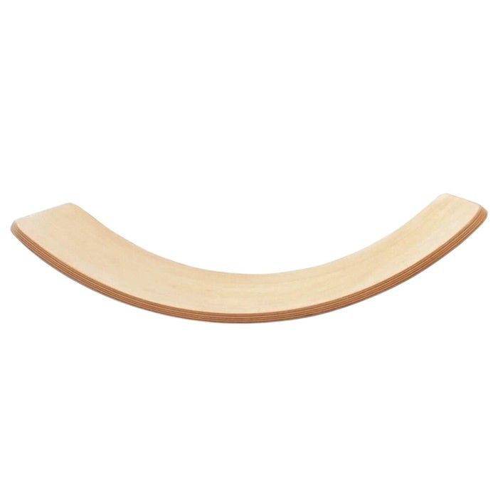 Planche d’Équilibre - GINGER HOME - Bois Naturel - 82x30x15 cm - Jouet Montessori Éducatif