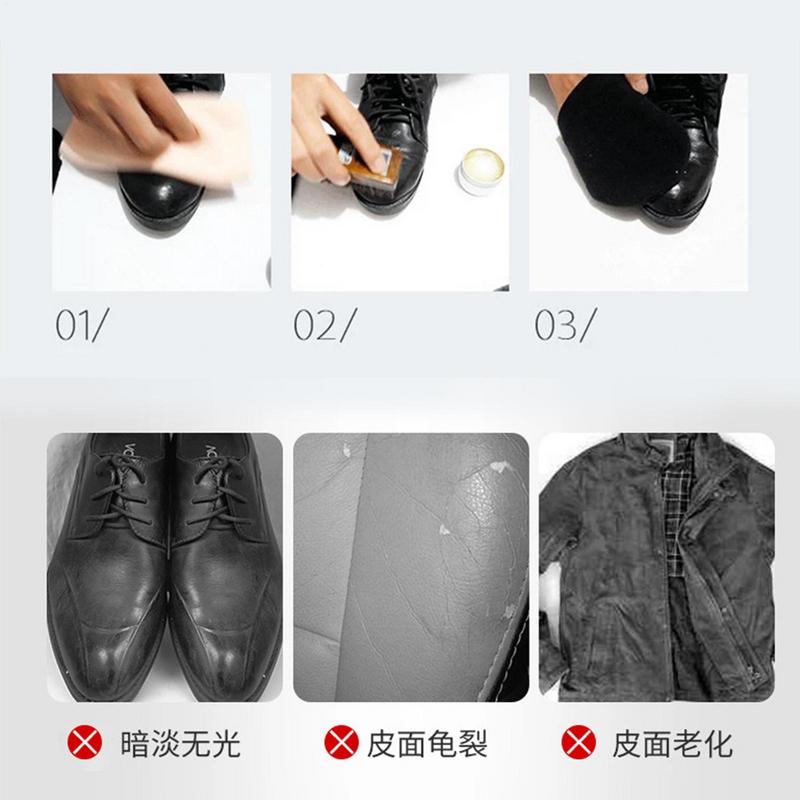 30/50/100g Leather Care Cream Mink Oil Cream For Leather Shoes Bags Leather Maintenance Cream Practical Leathercraft Accessories