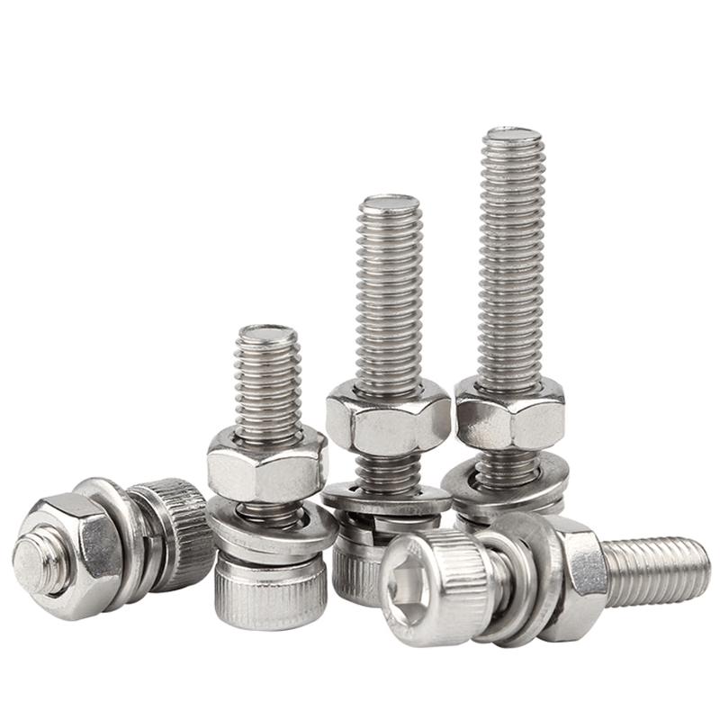 GUWANJI 304 Stainless Steel Hex Socket Cap Screw Combination